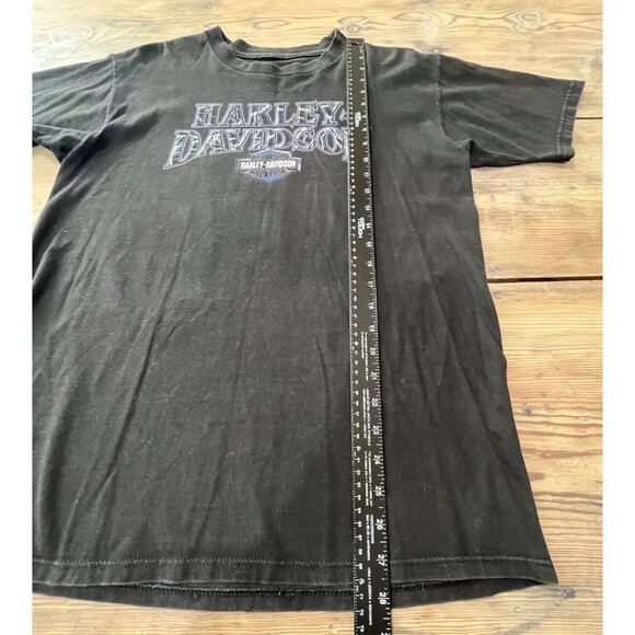 VTG Harley Davidson T-Shirt Mens M Colboch Black Faded Short Sleeve - Picture 5 of 5